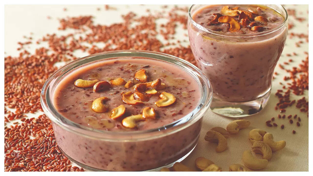 Red rice kheer