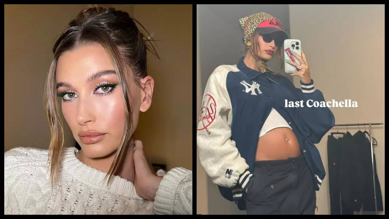 Hailey Bieber says how she hid baby bump at Coachella