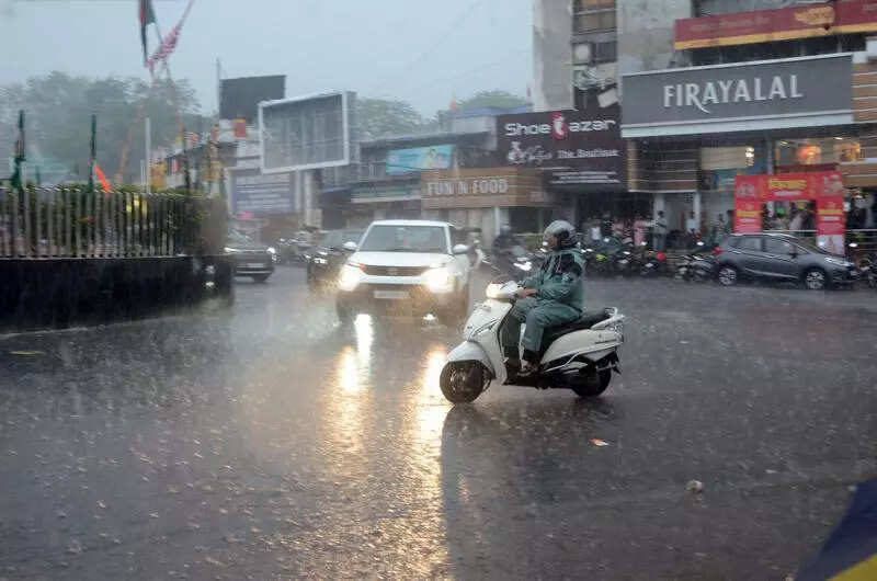 Rain brings relief to city, 2 flights diverted