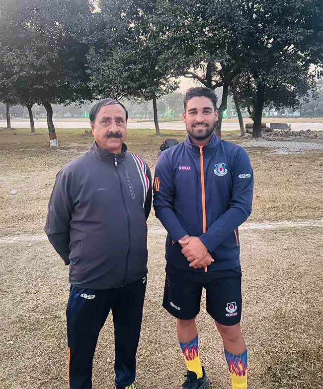 Vipraj with coach Nawab