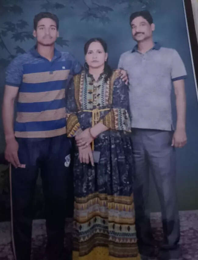 Vipraj with his father and mother