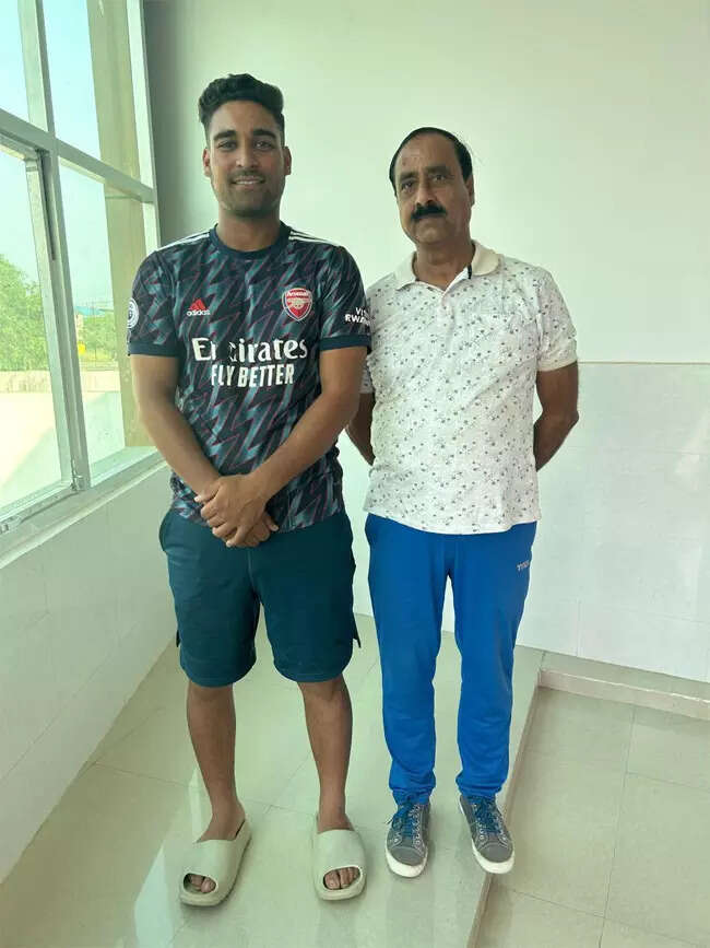 Vipraj with coach Nawab