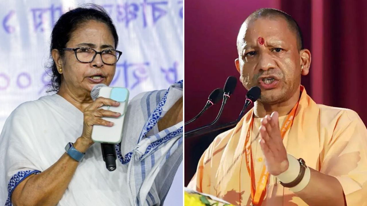 ‘Laaton ke bhoot’: Yogi lambasts Mamata over Murshidabad violence; TMC hits back
