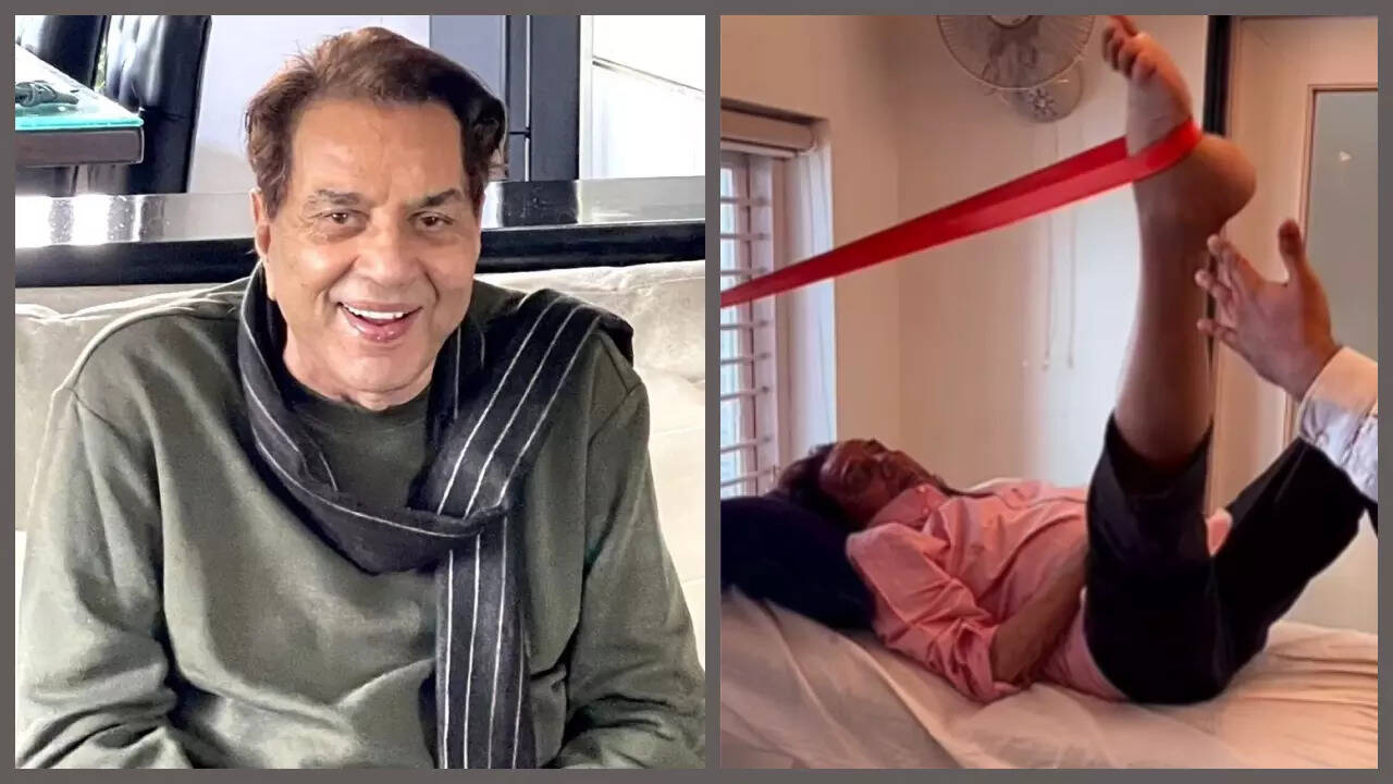 Dharmendra gets physiotherapy; Esha Bobby REACT