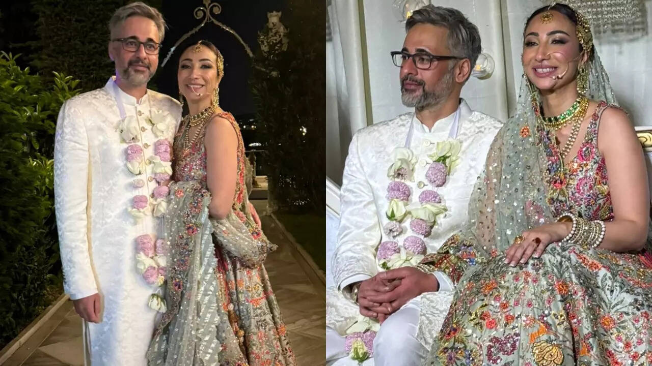 Pakistani actress Anoushey Ashraf's stylish wedding pictures