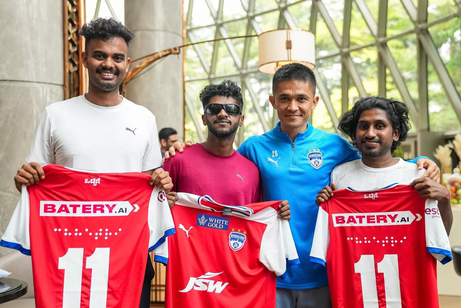 Dream come true for visually challenged fans as they meet their hero Chhetri