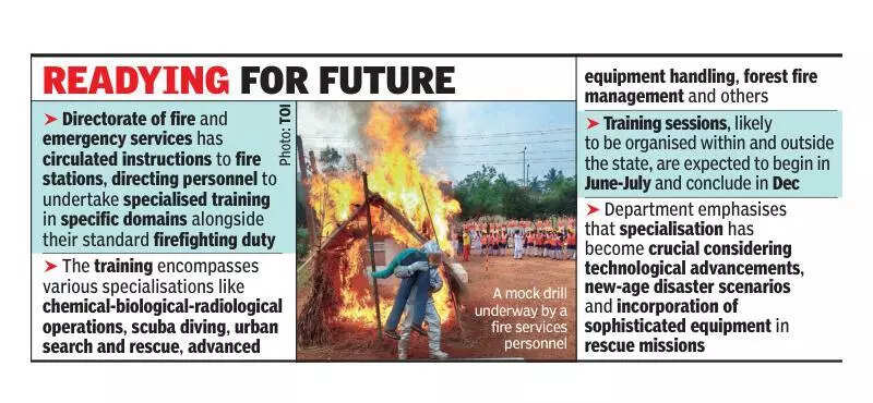 Plan to train firefighters in scuba diving, 12 other specialised skills