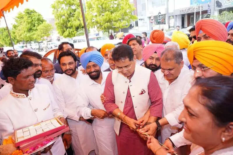 West bypoll: AAP inaugurates Arora’s election office with show of strength