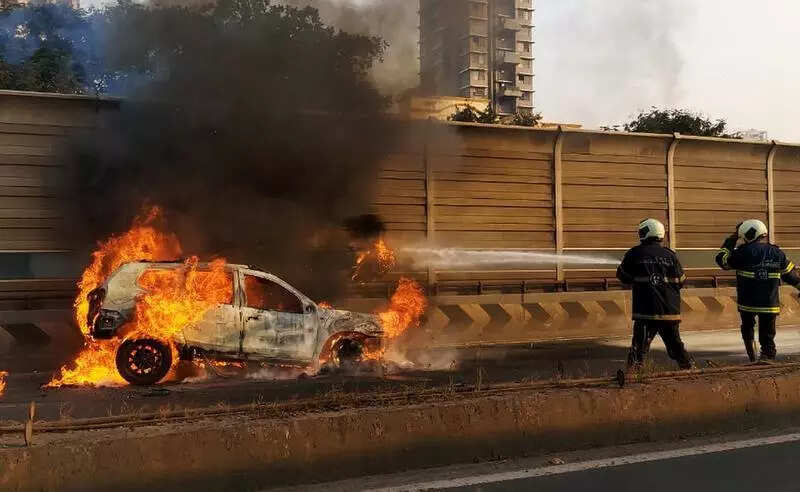 32-year-old charred to death as car catches fire after crash