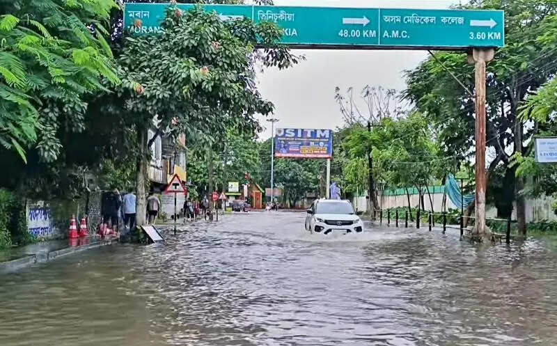 Rain triggers waterlogging woes in Dibrugarh