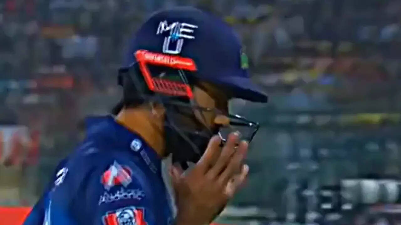 Pakistan captain Rizwan loses cool, throws helmet - WATCH
