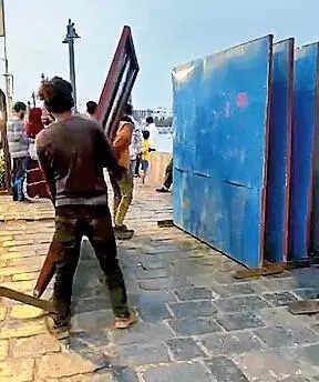 Radio Club marina work begins; upset locals to move court