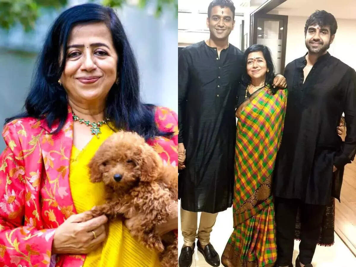 Revathi Kamath with her sons and Zerodha founders Nikhil and Nithin Kamath