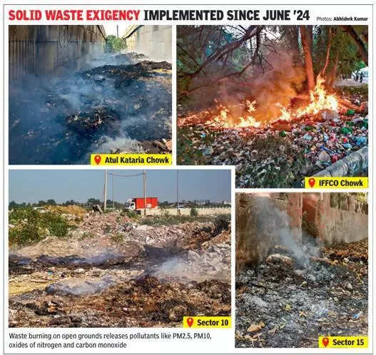 No checks on waste burning, toxic smoke engulfs Gurgaon, office hub among hotspots