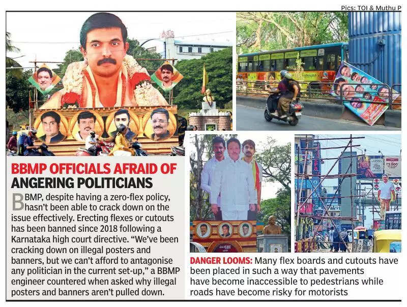 Bengaluru turns into banner battlefield as flexes, cutouts return with a bang