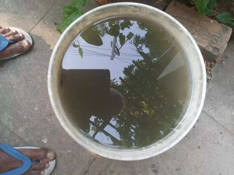 Sewage at the turn of a tap at Perungudi