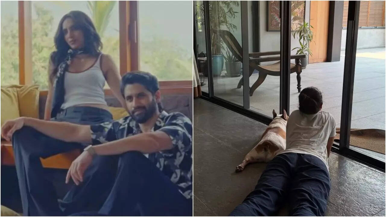Chay enjoys his laid-back Sunday with Sobhita and Hash