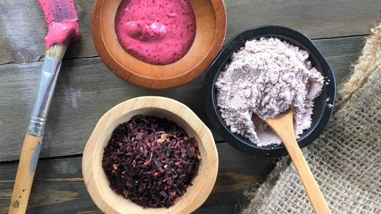 Hibiscus benefits on face