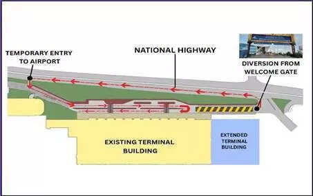 Temporary traffic diversion at Dabolim airport