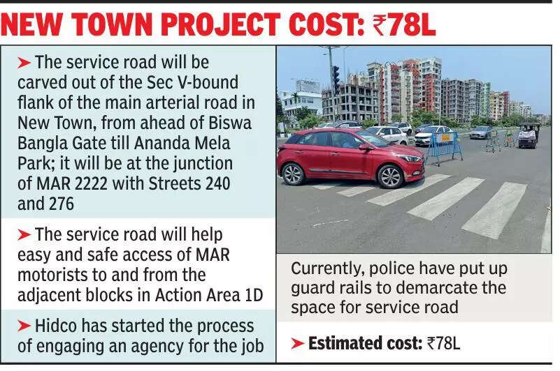 Soon, a service road near Biswa Bangla Gate for safe traffic flow