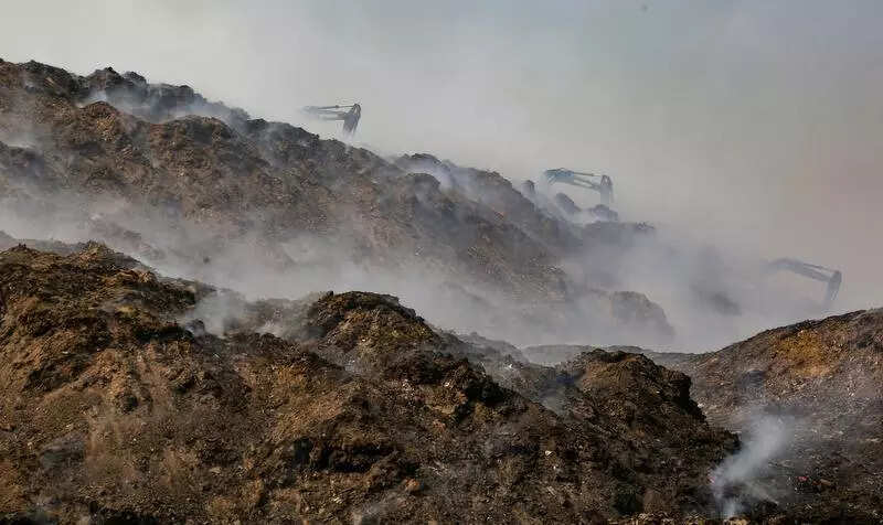 Banned elsewhere, borewells allowed for Bandhwari landfill to battle blaze