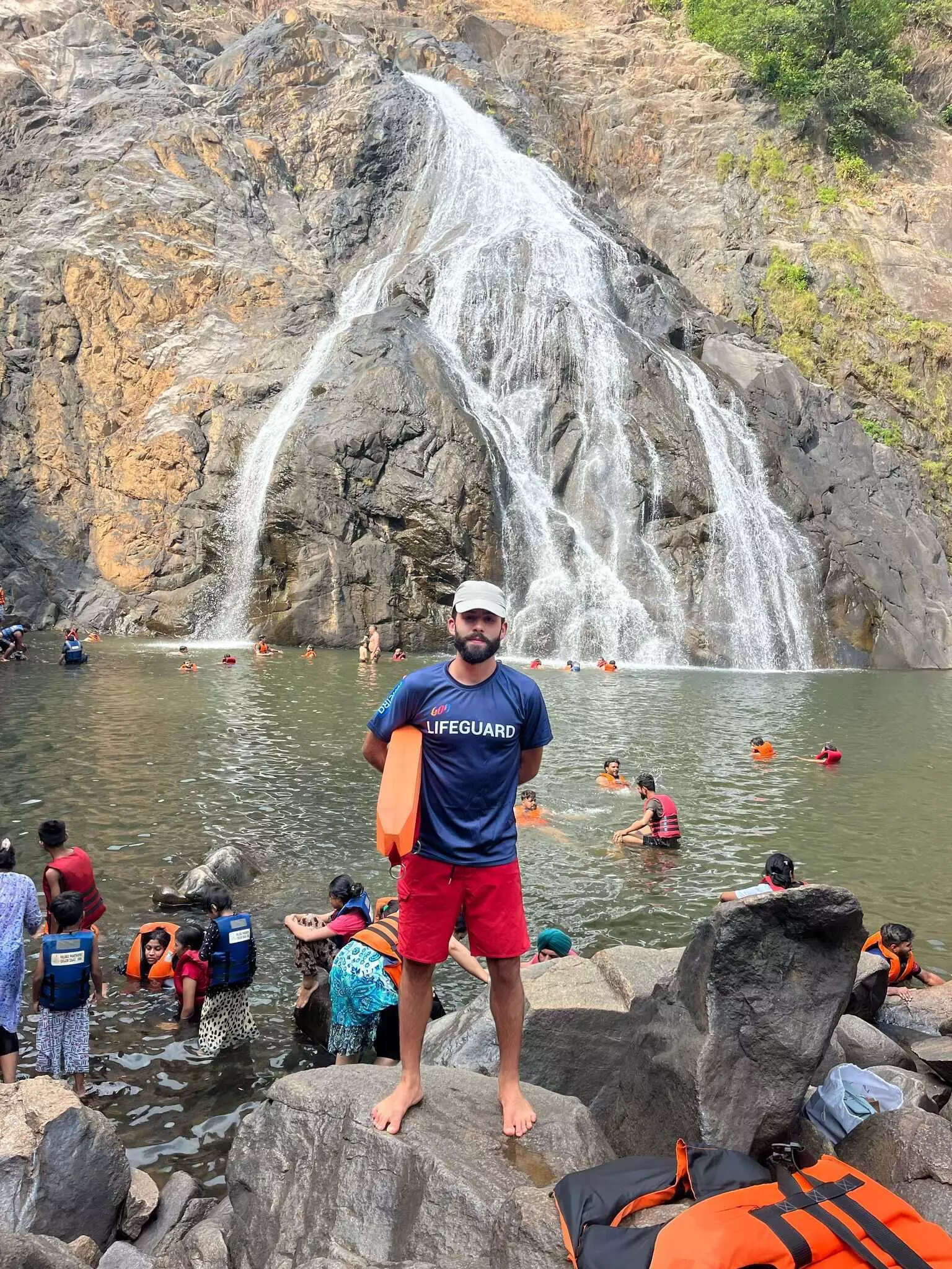 Portuguese student turns lifeguard at Dudhsagar during varsity break