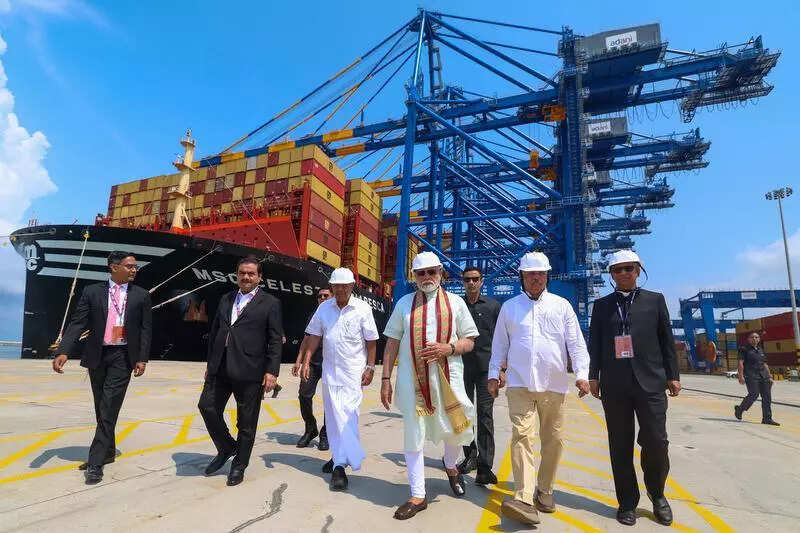 PM Modi inspects operations at Vizhinjam port in Thiruvananthapuram