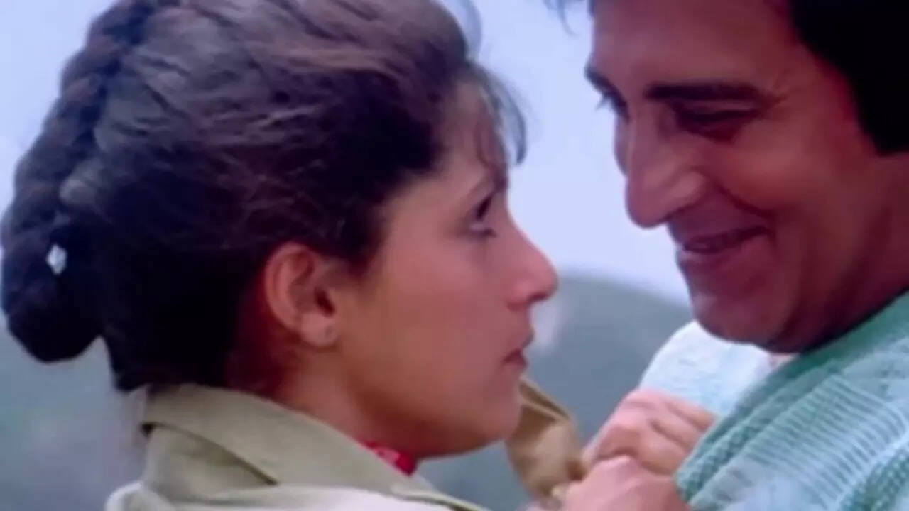 Dimple was shocked as Vinod continued to hug, kiss after cut