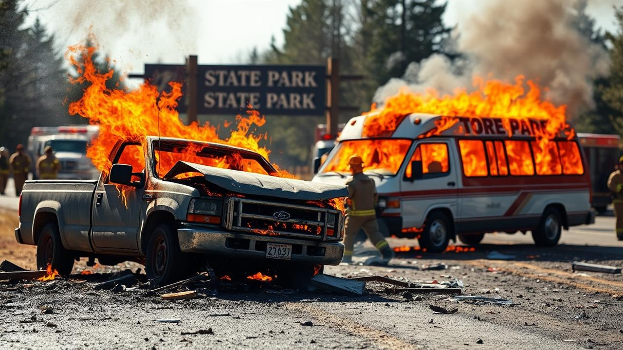Seven people are dead after pickup and tour van collide near Yellowstone, police say