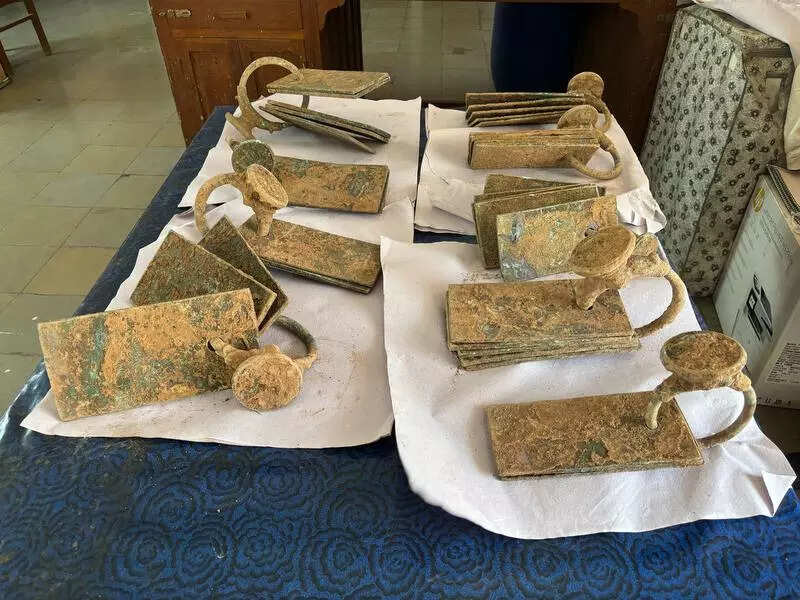 ASI begins scientific cleaning and conservation of copper plate inscriptions unearthed in Suryapet