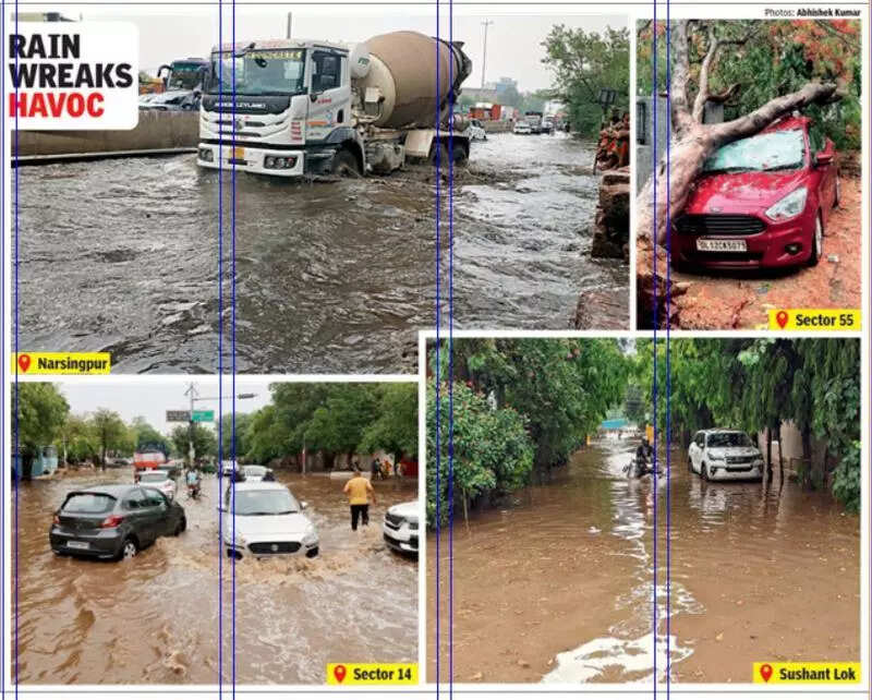 Millennium Pity: Gurgaon's streets & infra come undone in season’s first heavy rain day