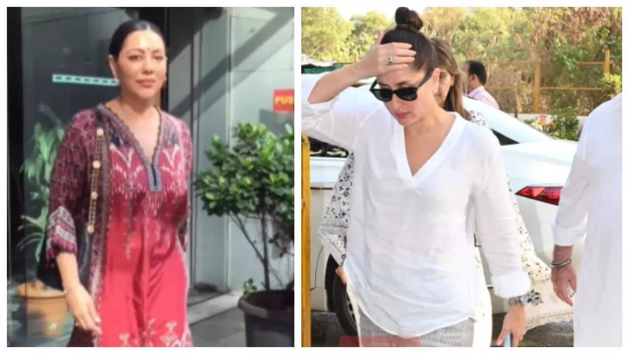 Gauri, Suhana, Bebo, arrive at Anil Kapoor’s residence