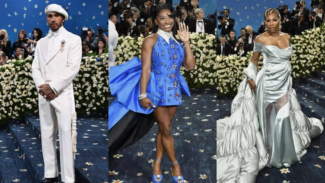 Met Gala: Serena, Hamilton, Biles dazzle as athletes walk down red carpet