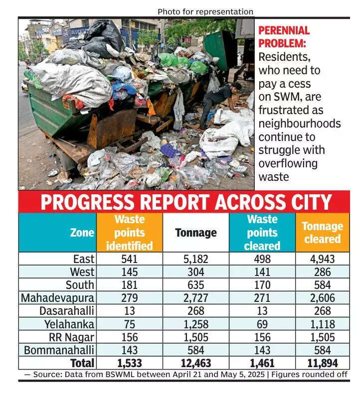 10-day cleanliness drives falls short of target in Bengaluru, residents upset