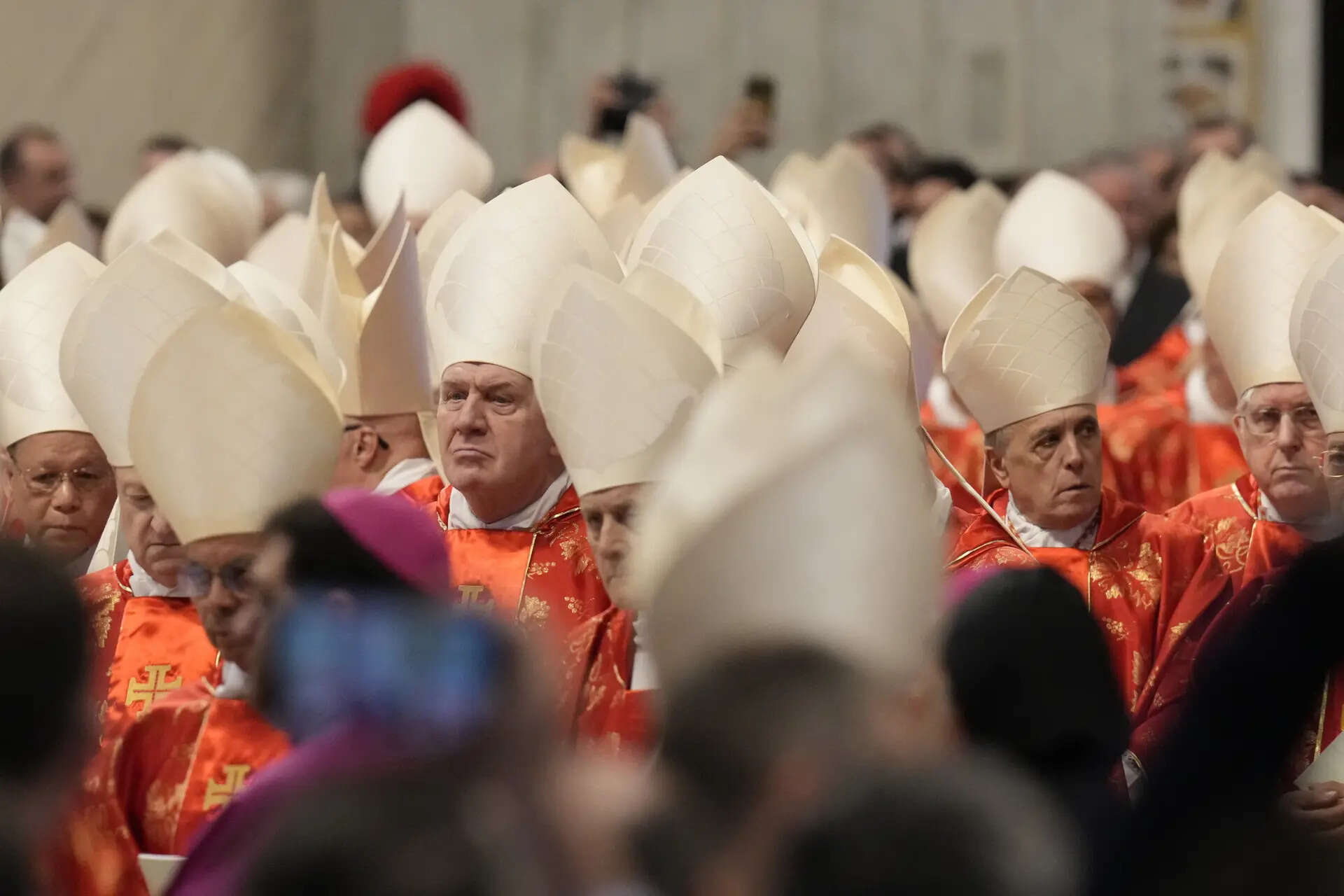 Cardinals enter Sistine Chapel to start centuries-old secret ritual to elect a new pope