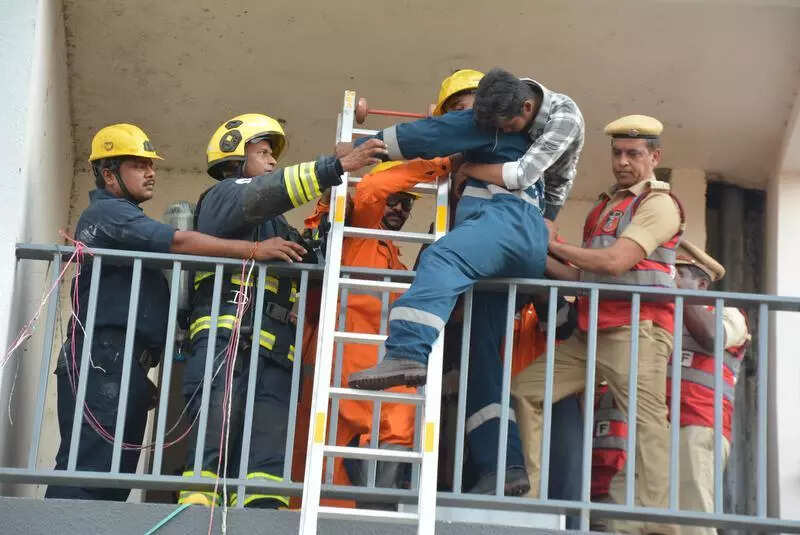 Ambulance sirens signal start of drill in Champapet