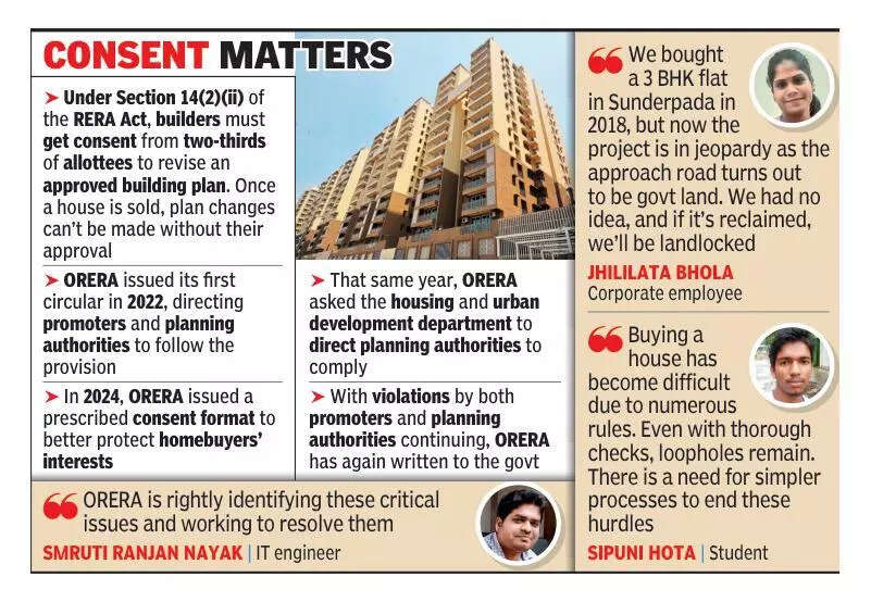 Buyer consent: ORERA seeks govt action on promoter violation