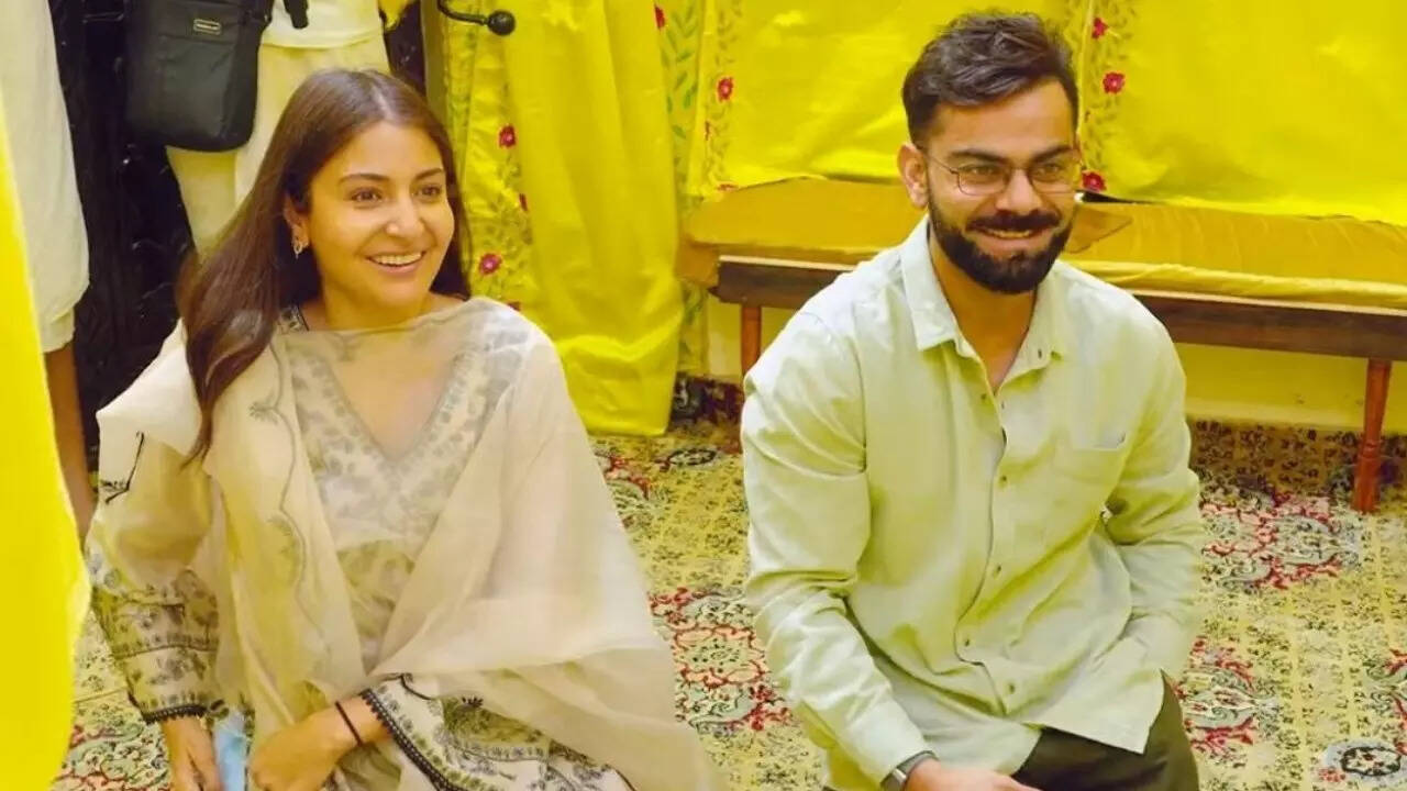 Watch: Day after retirement, Virat visits Vrindavan alongside Anushka