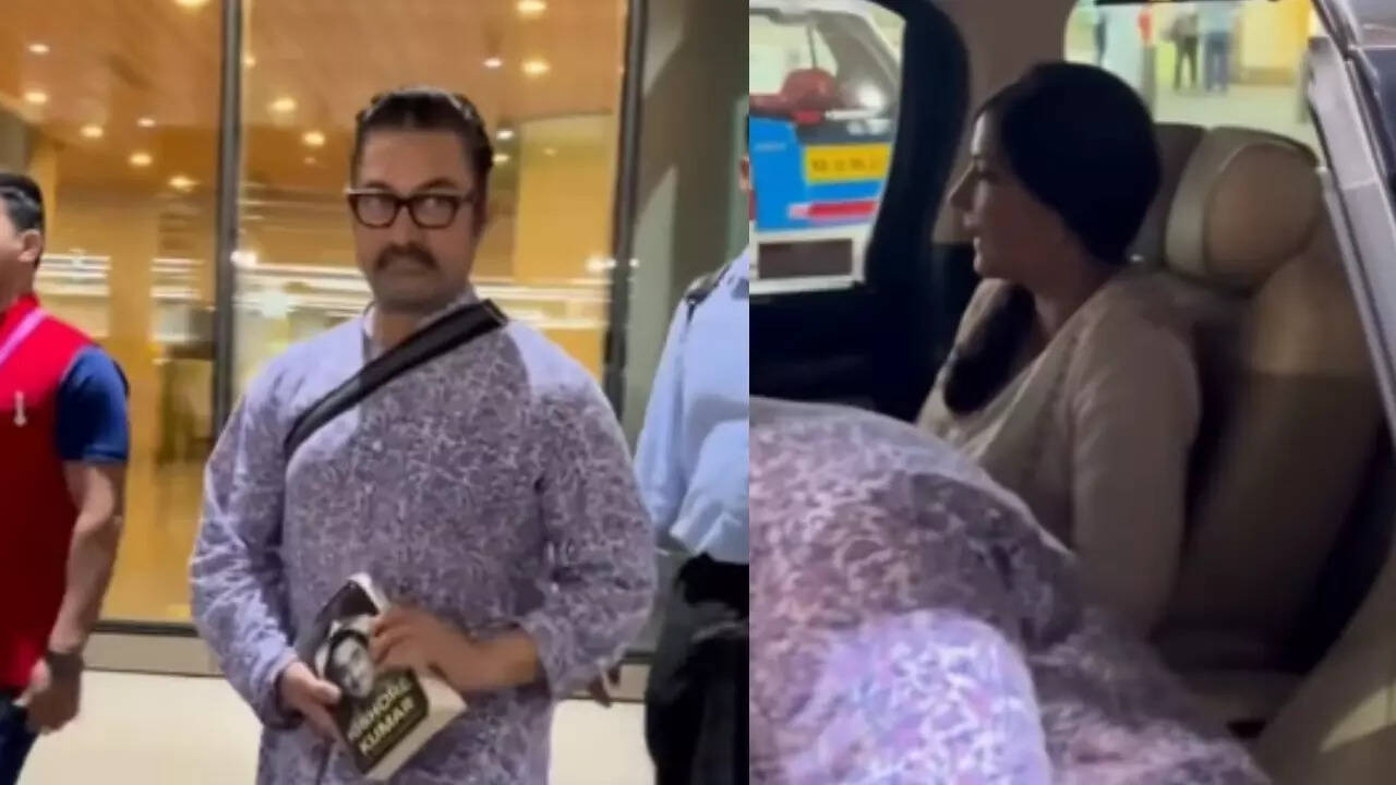 Aamir-Gauri's romantic airport moment