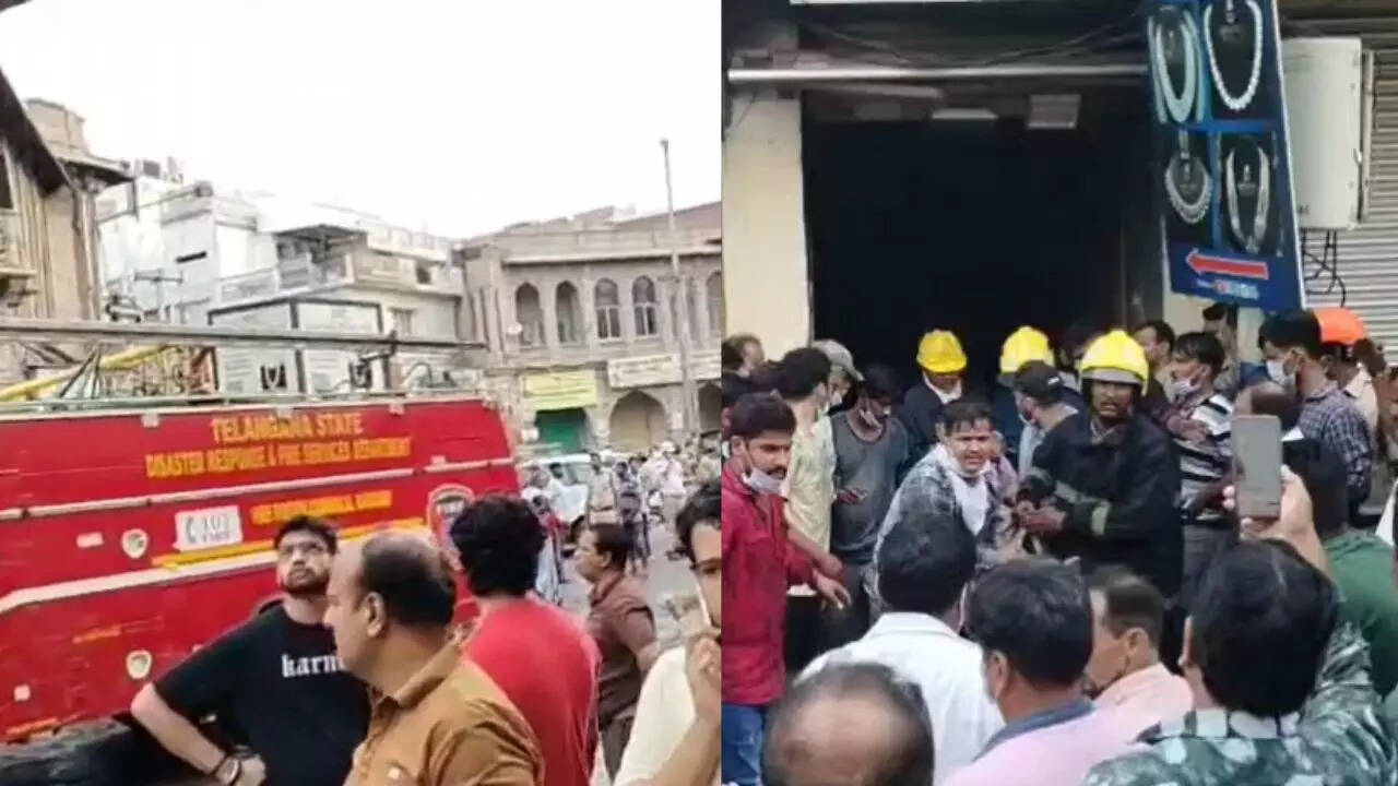17 killed, several injured after fire breaks out in building near Hyderabad’s Charminar