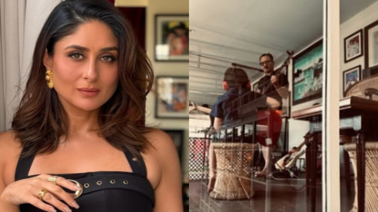 Kareena misses concert, Enjoys family jam instead