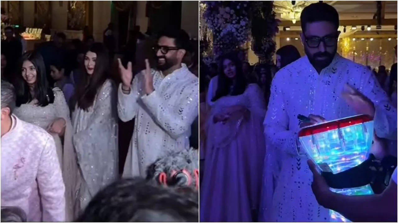 Aishwarya, Aaradhya, Abhishek groove to Dus Bahane