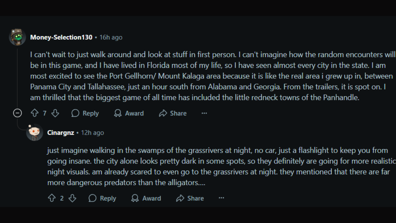 Fans on GTA 6 's RAGE 9