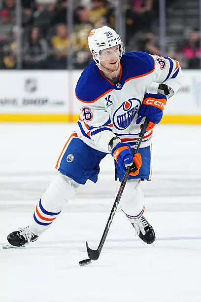 ​John Klingberg #36 of the Edmonton Oilers in action​