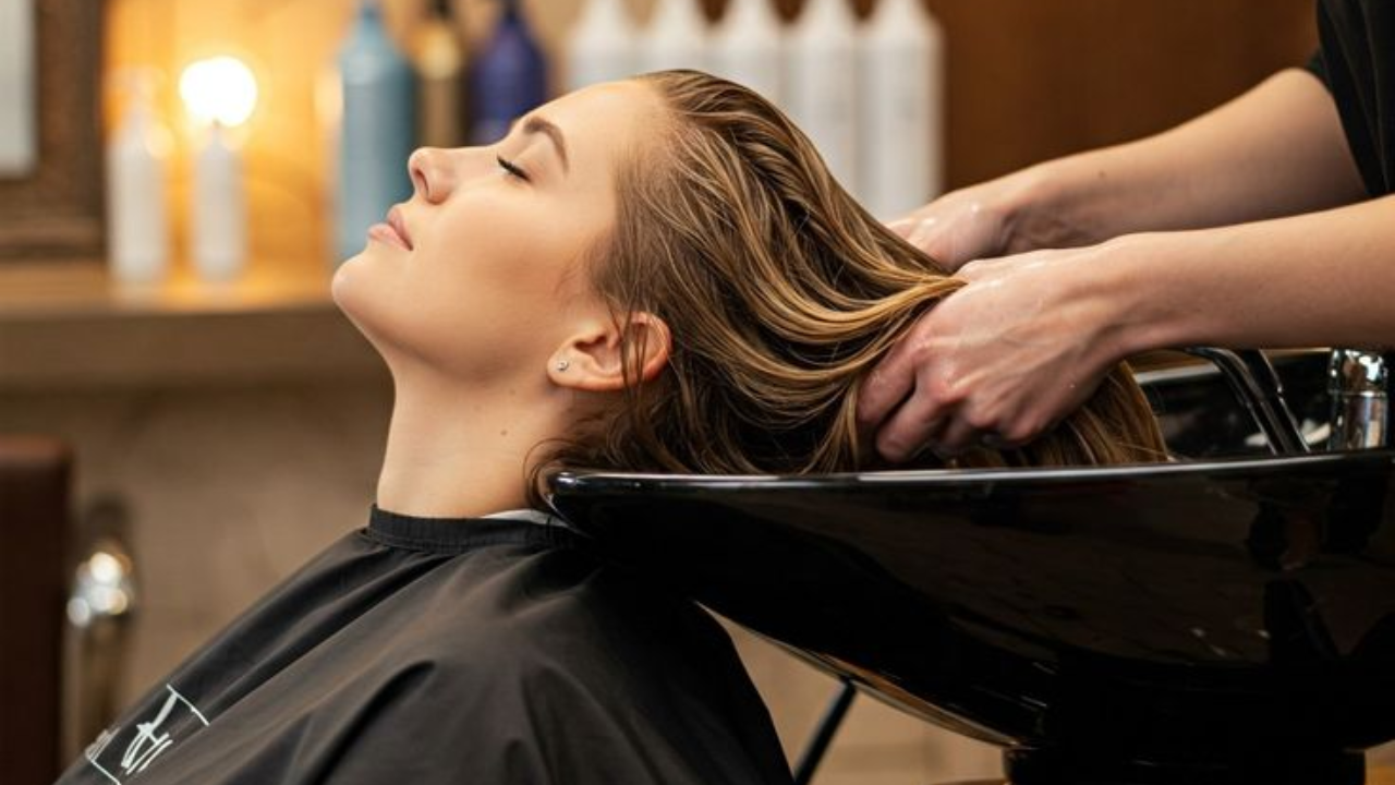 Steps of hair spa