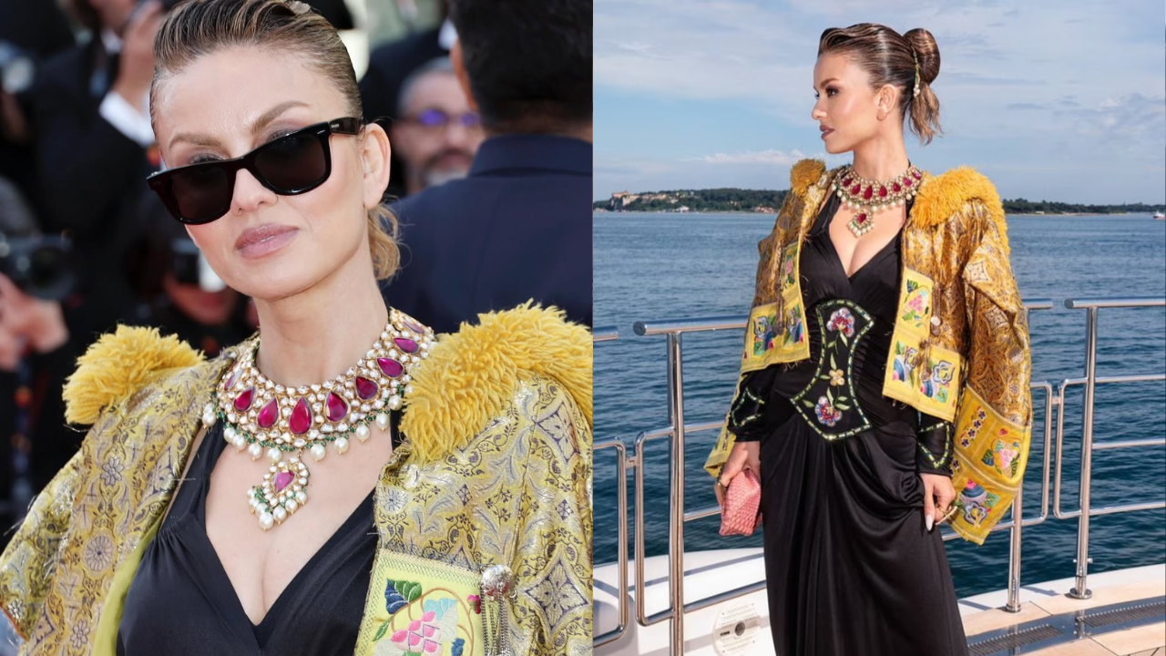 Natasha Poonawalla at Cannes red carpet