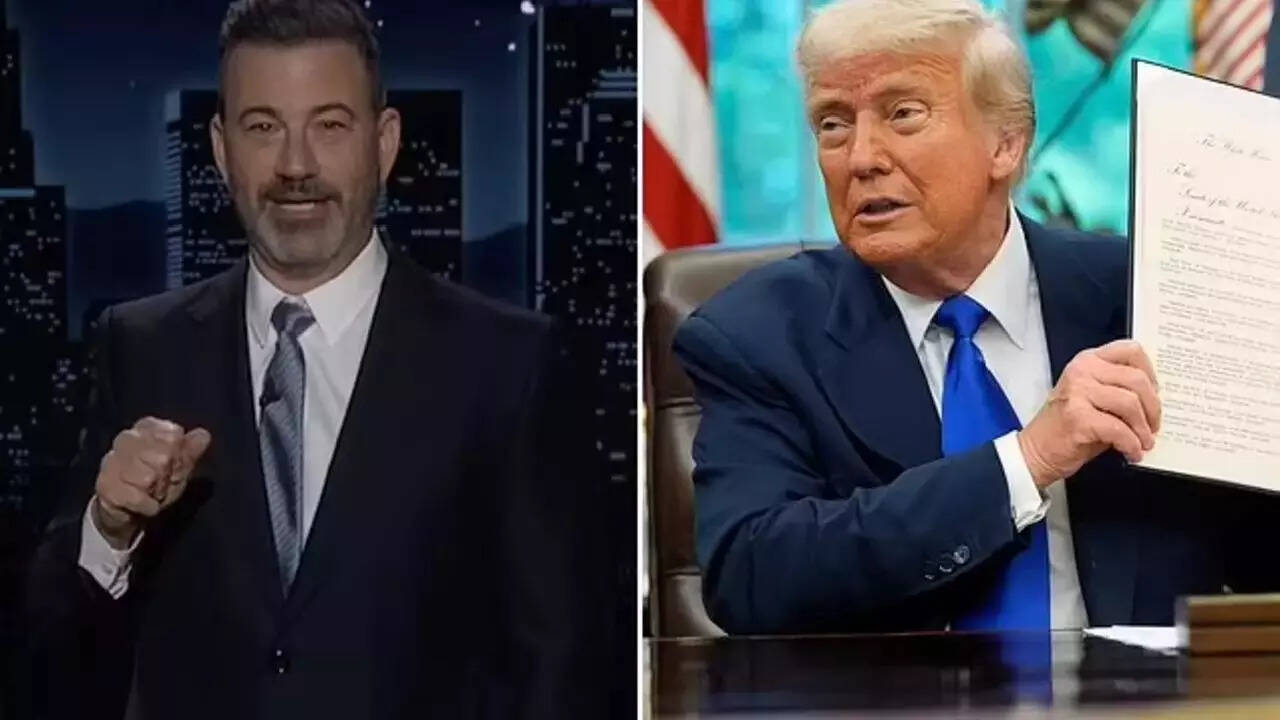 ‘You are not dating my...’: Jimmy Kimmel’s wild dig at Donald Trump after joking about his newborn granddaughter