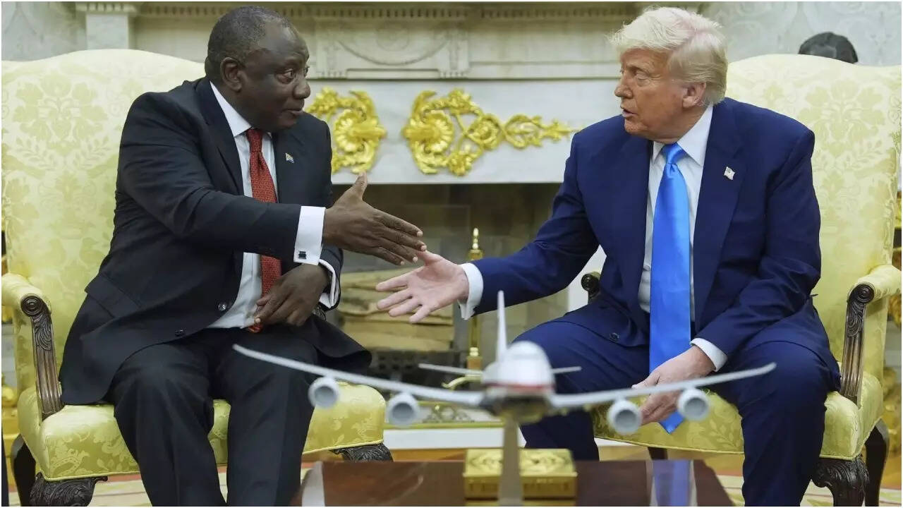 'Into the mouth of Trump hell': South African President Ramaphosa calls meeting with Donald Trump 'good'