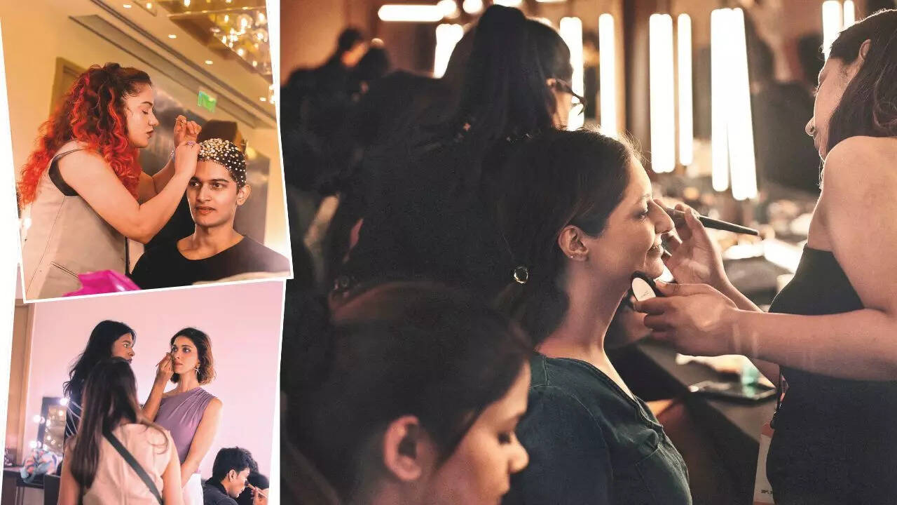 'Changing our outfits and makeup becomes hectic but is also fun'