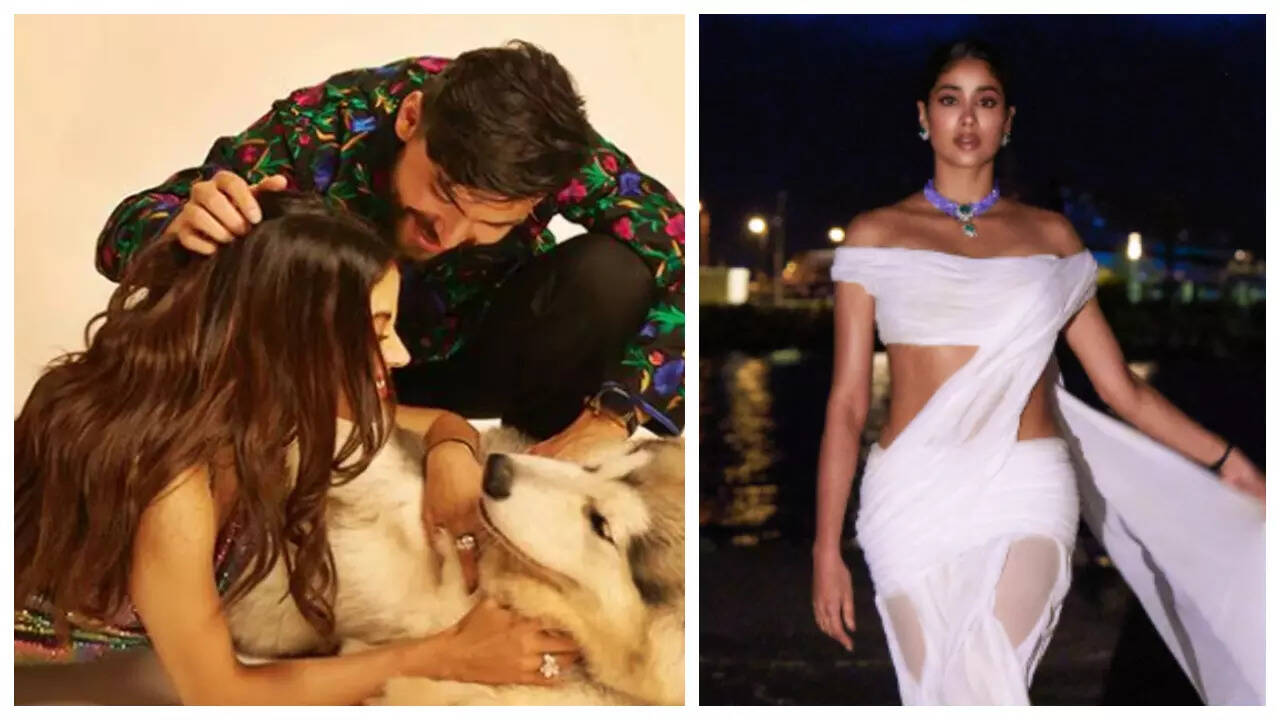 Shikhar gushes over Janhvi's wet saree look at Cannes 2025